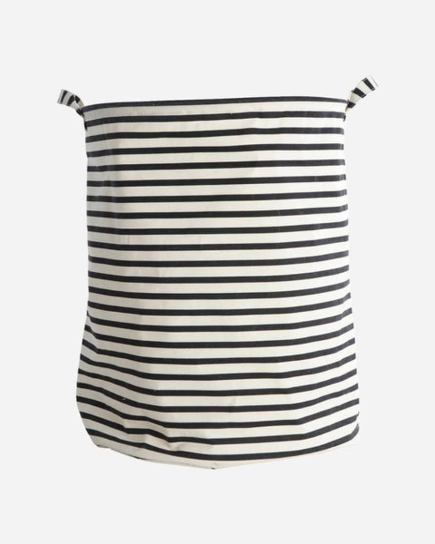 House Doctor Stripes Black Laundry Bag