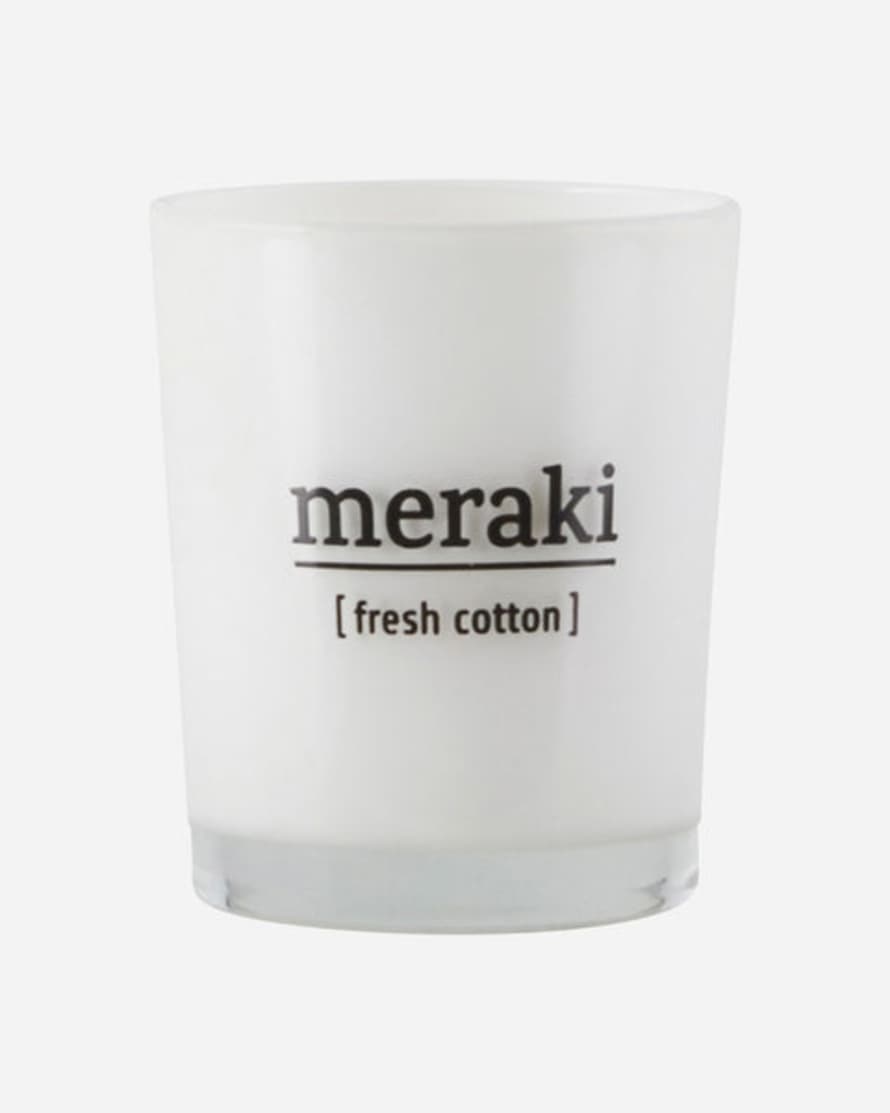 Meraki Fresh Cotton Scented Candle