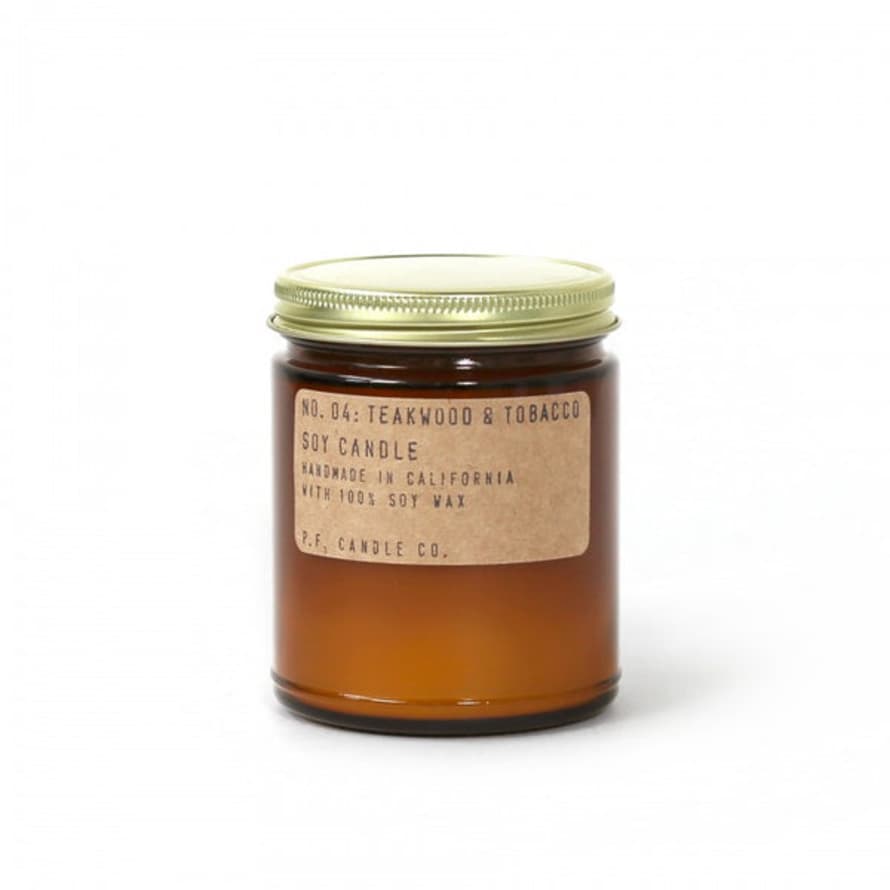 P.F. Candle Co No. 04 Teakwood And Tobacco Standard Candle