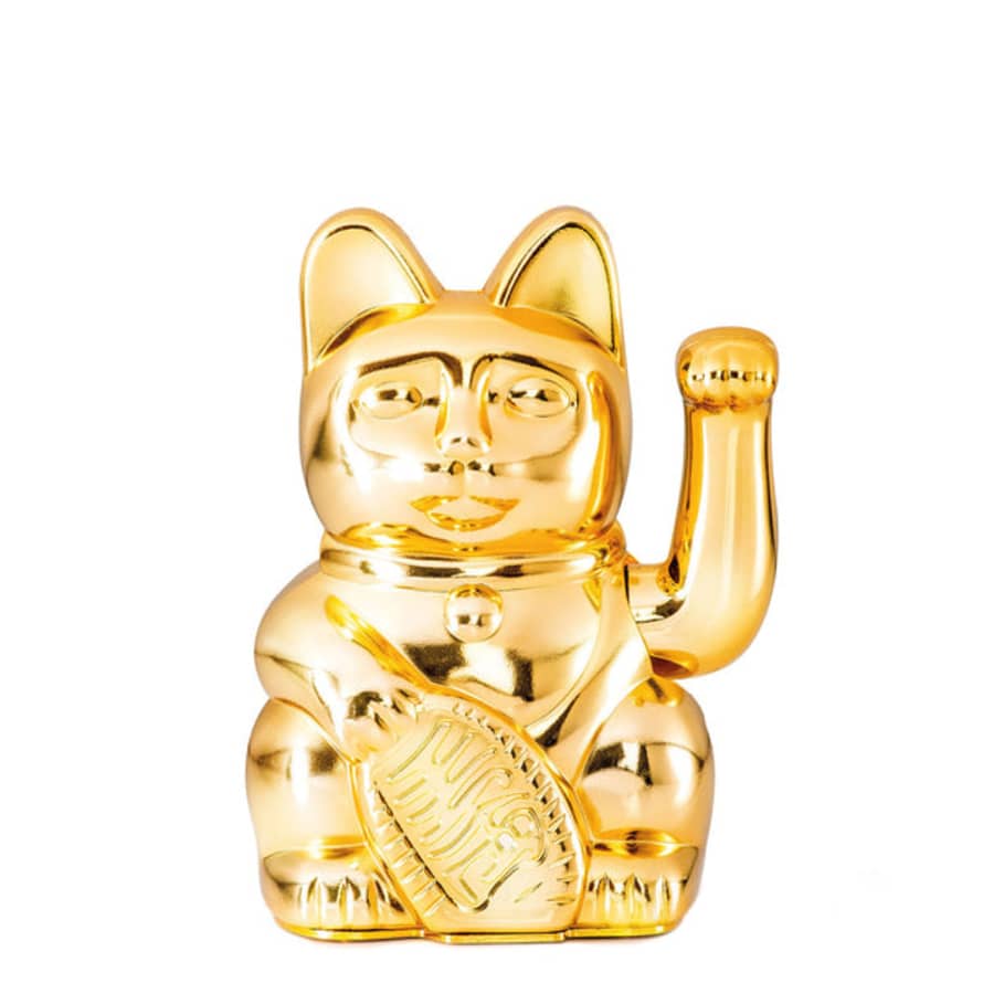 Donkey Products Maneki Neko Shiny Gold Lucky Cat
