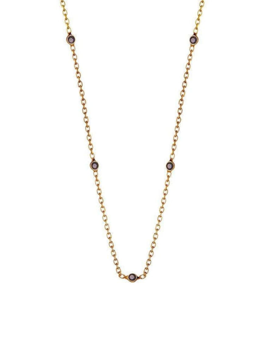 JUULRY Gold Plated Black Onyx Necklace
