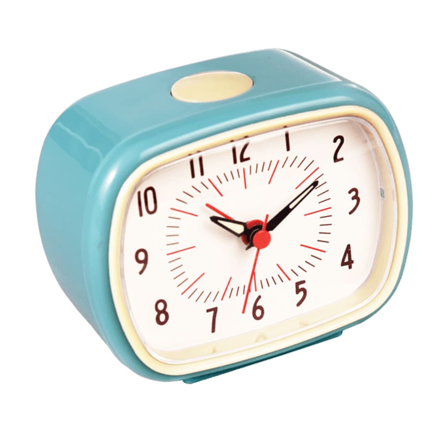 Rex London Blue Retro Alarm Clock