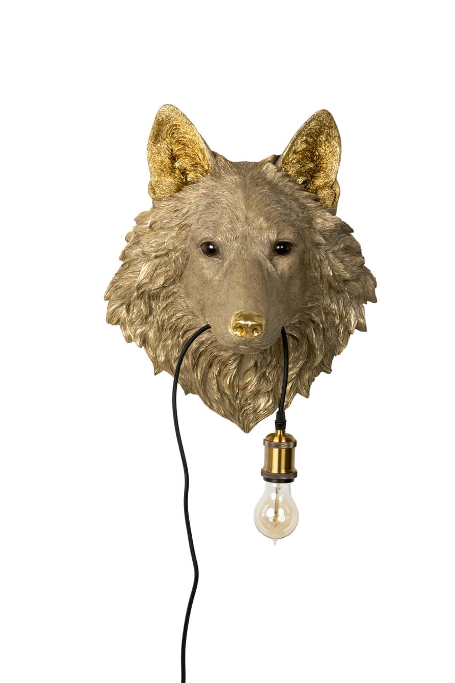 Melting Pot Amsterdam Wolf Lamp Goud
Materiaal: Polyresin
Afmeting: 40x27x46.5 cm