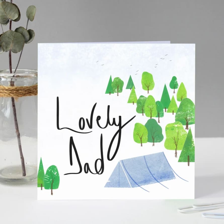 Fiona Clabon Lovely Dad Camping Card