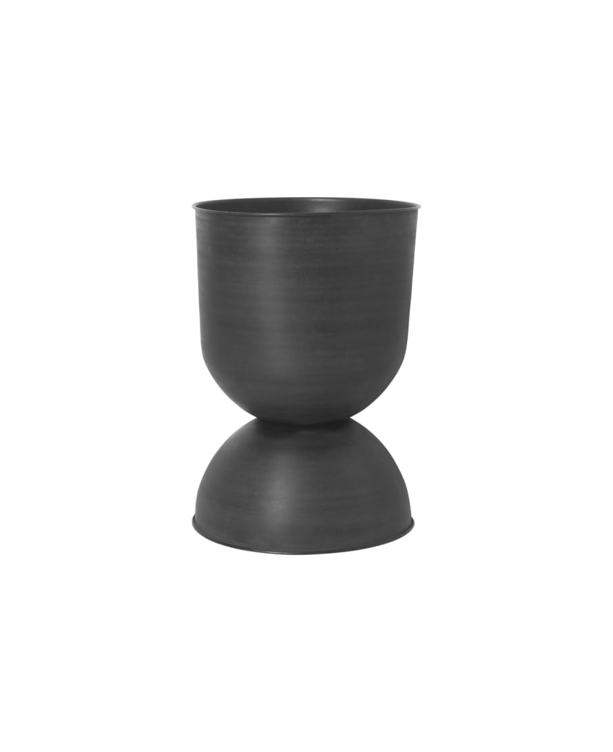 Ferm Living Hourglass Pot Black Medium Ø40 