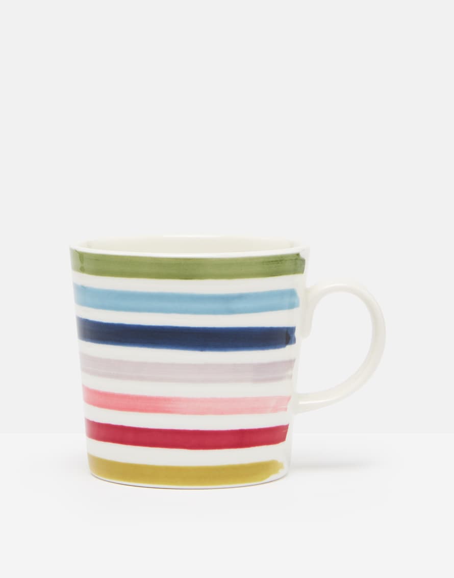 Joules Rainbow Stripe Fine China Mug