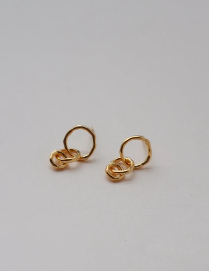 Lines & Current Lines + Current ‘frieda’ Interlocked Ring Earrings
