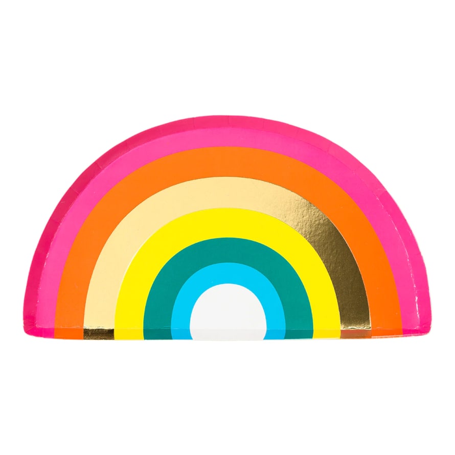 Talking Tables Rainbow Brights Shaped Paper Plates