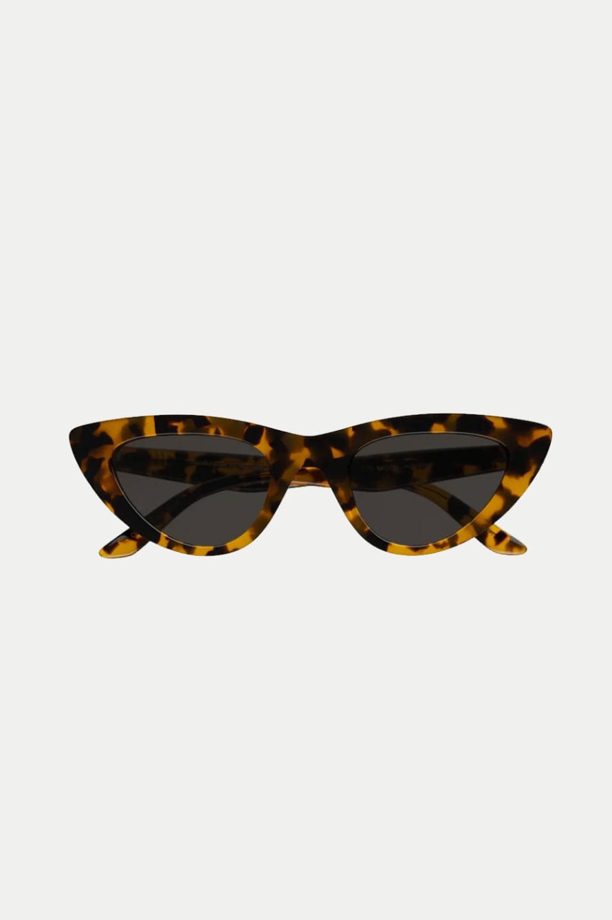 Monokel Eyewear Moon Havana Sunglasses - Grey Solid Lens