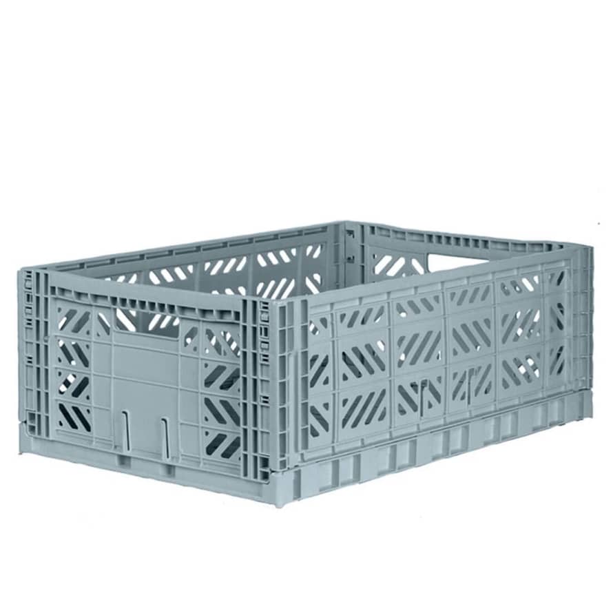 Aykasa Crates Large Foldable Plastic Crate