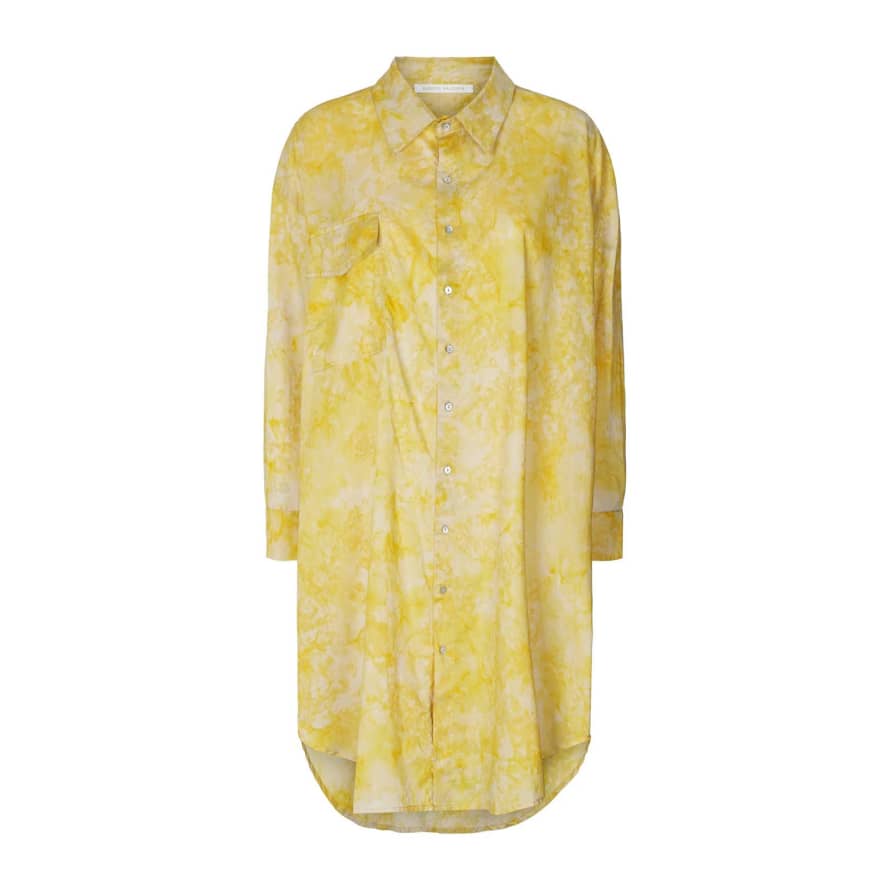 Rabens Saloner Nette Shirt Dress Yellow