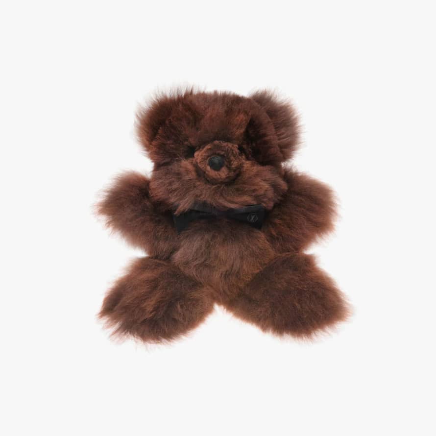 Weich Couture Alpaca Medium Teddy Bear Made of Alpaca Fur - Brown
