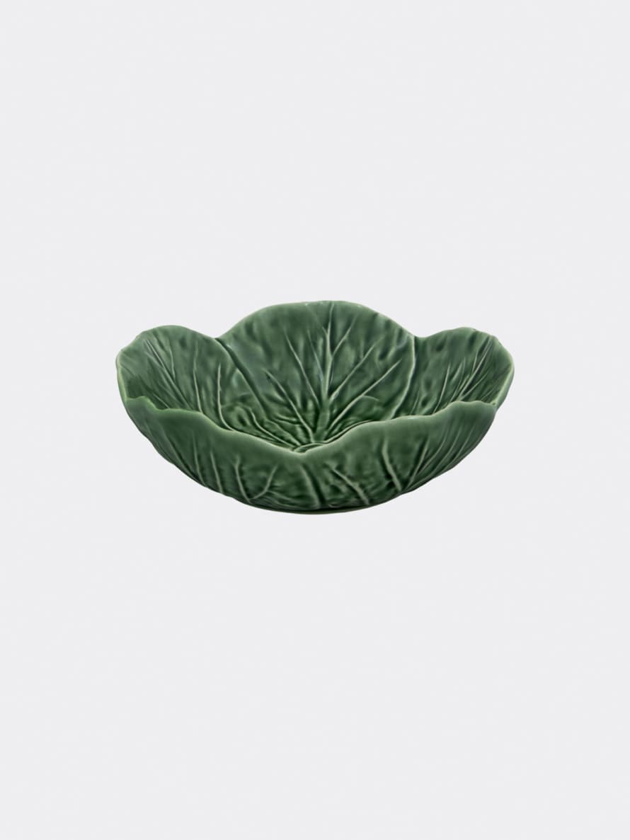 Bordallo Pinheiro Green Glazed 22,5 CM Ceramic Cabbage Bowl