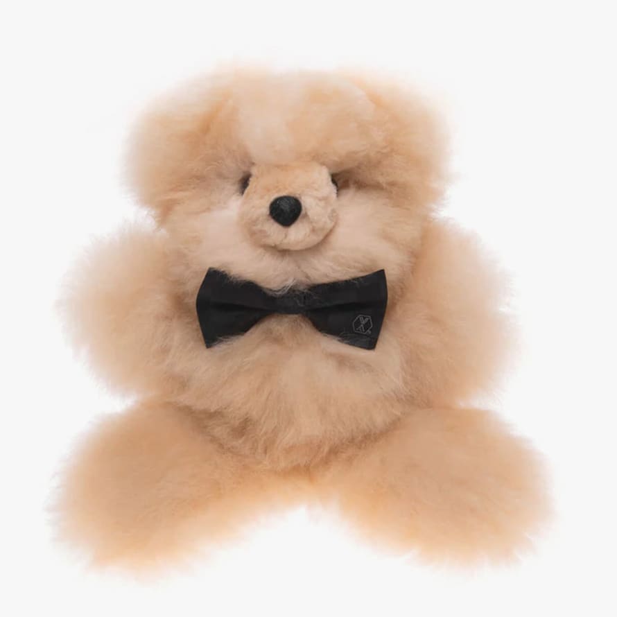 Weich Couture Alpaca Large Teddy Bear Made of Alpaca Fur  - Champagne