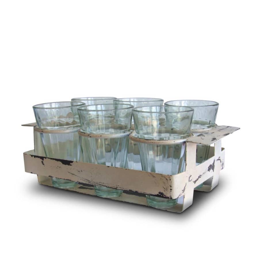 Fantastik Set Of 6 Chai Glasses With Stand