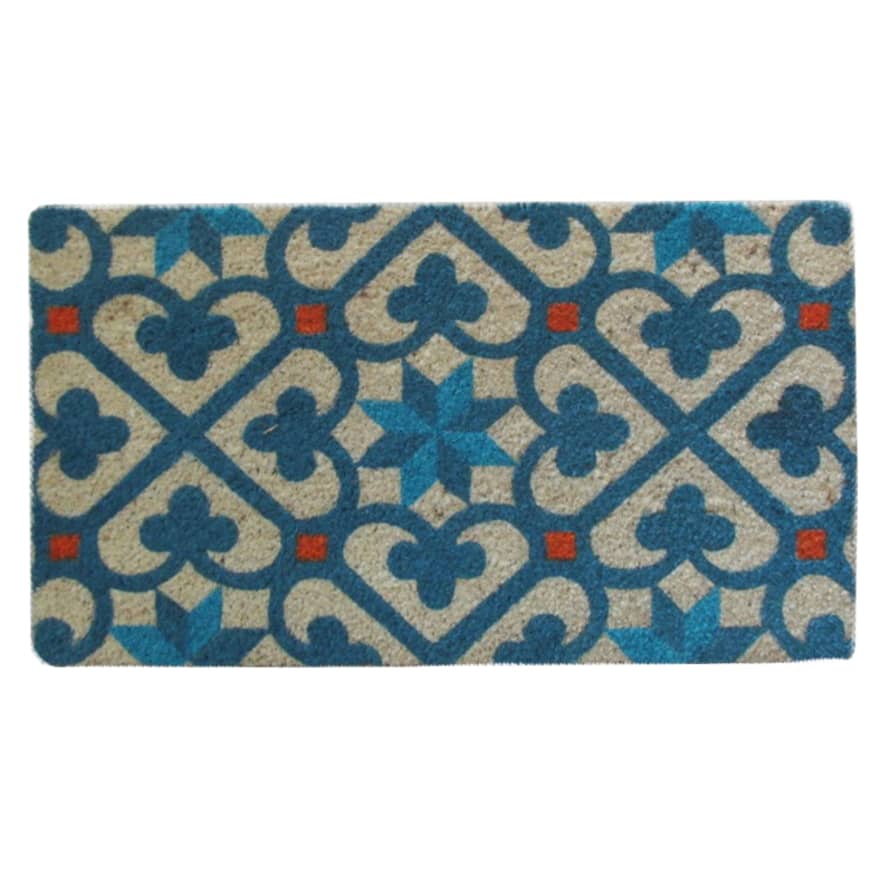 BySphere Handpainted Doormat Arabesque - Turquoise