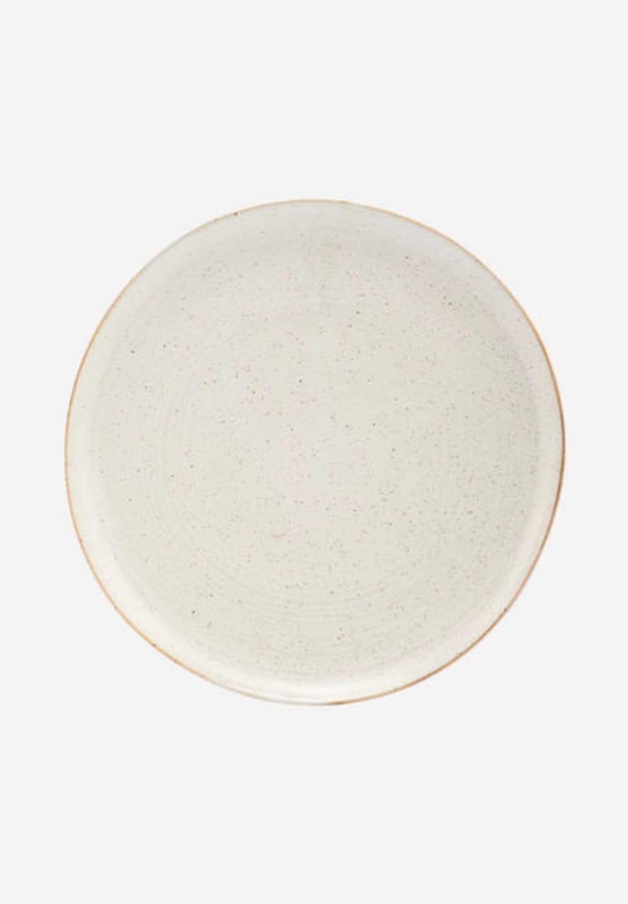 House Doctor Pion Dinner Plate - Grey + White