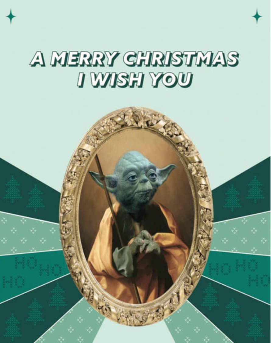 Shrine On Yoda Christmas Magnet Card
