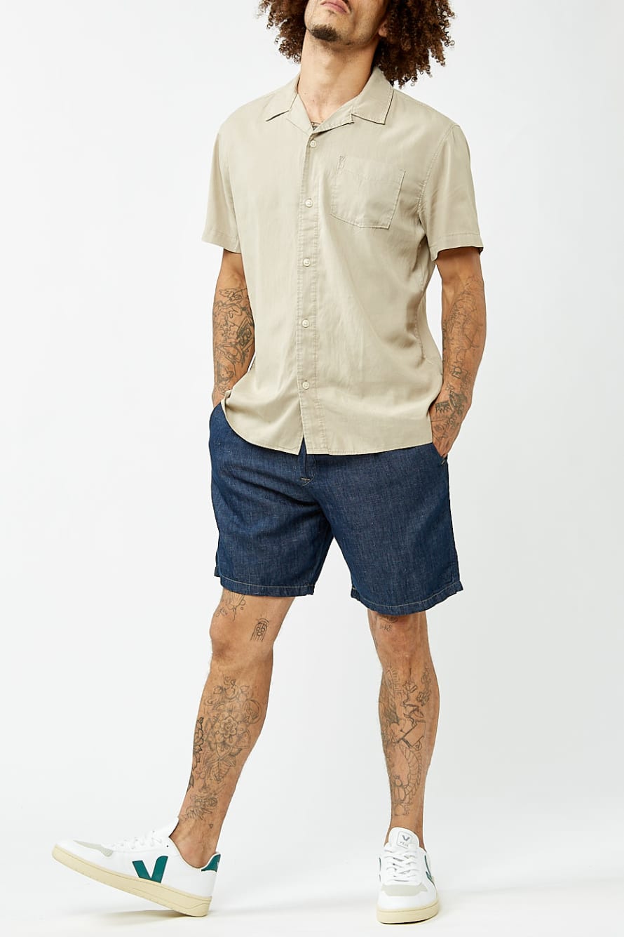 Selected Homme Beige Cuban Shirt