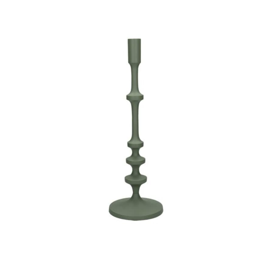 Pomax Oskar - candle holder - aluminium - DIA 14,5 x H 42,5 cm - sage