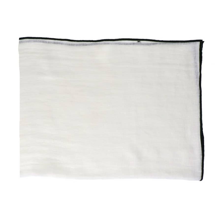 Pomax Grisha throw/table cloth/curtain - linen - L 300 x W 140 cm - ivory