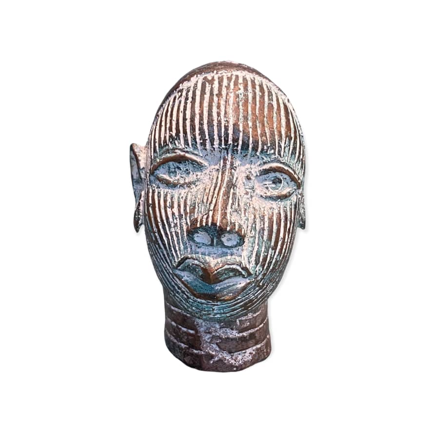 botanicalboysuk Benin Bronze Head - (55.02)