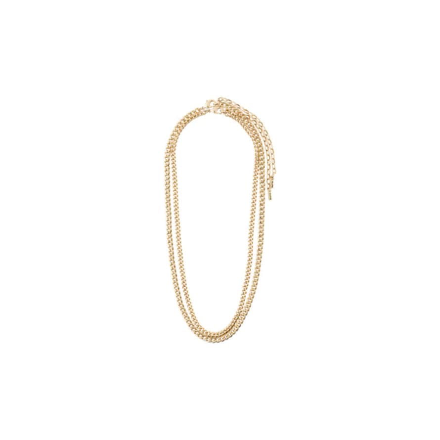 Pilgrim Blossom Curb Chain 2-in-1 Necklace