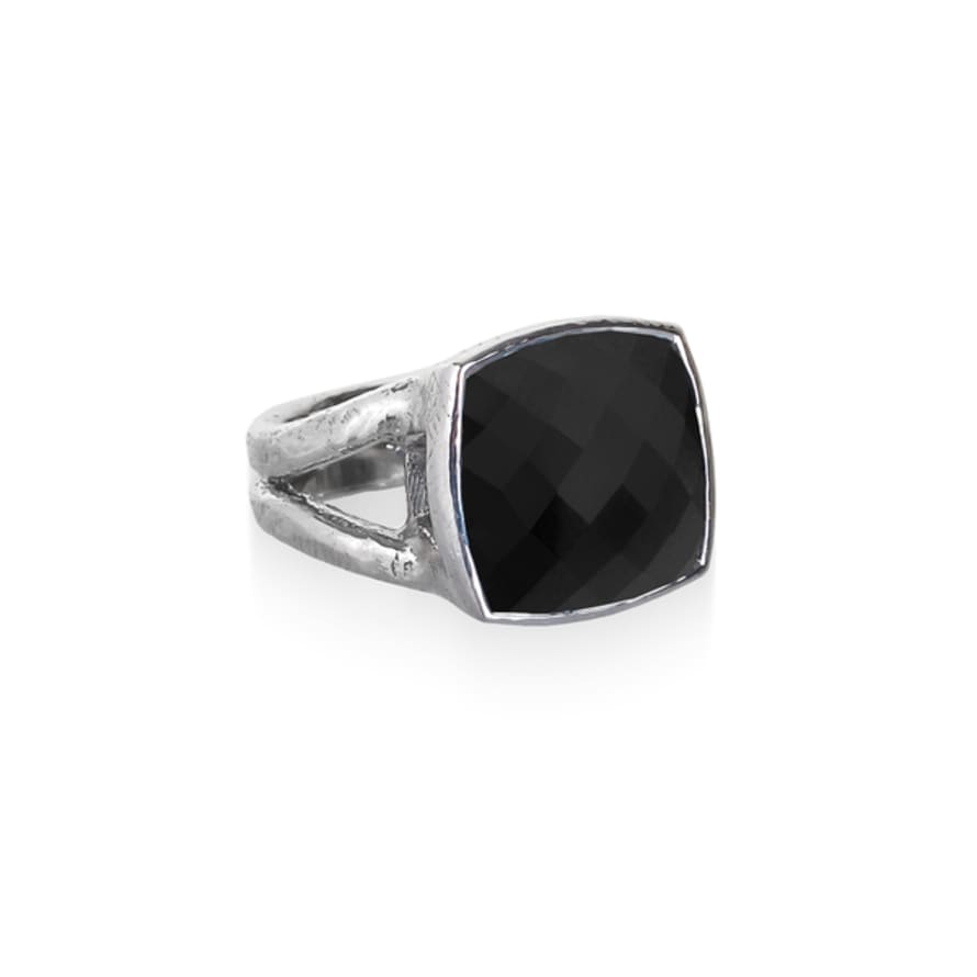 Renné Jewellery Black Onyx Iris Ring