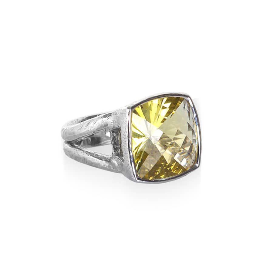 Renné Jewellery Lemon Quartz Iris Ring
