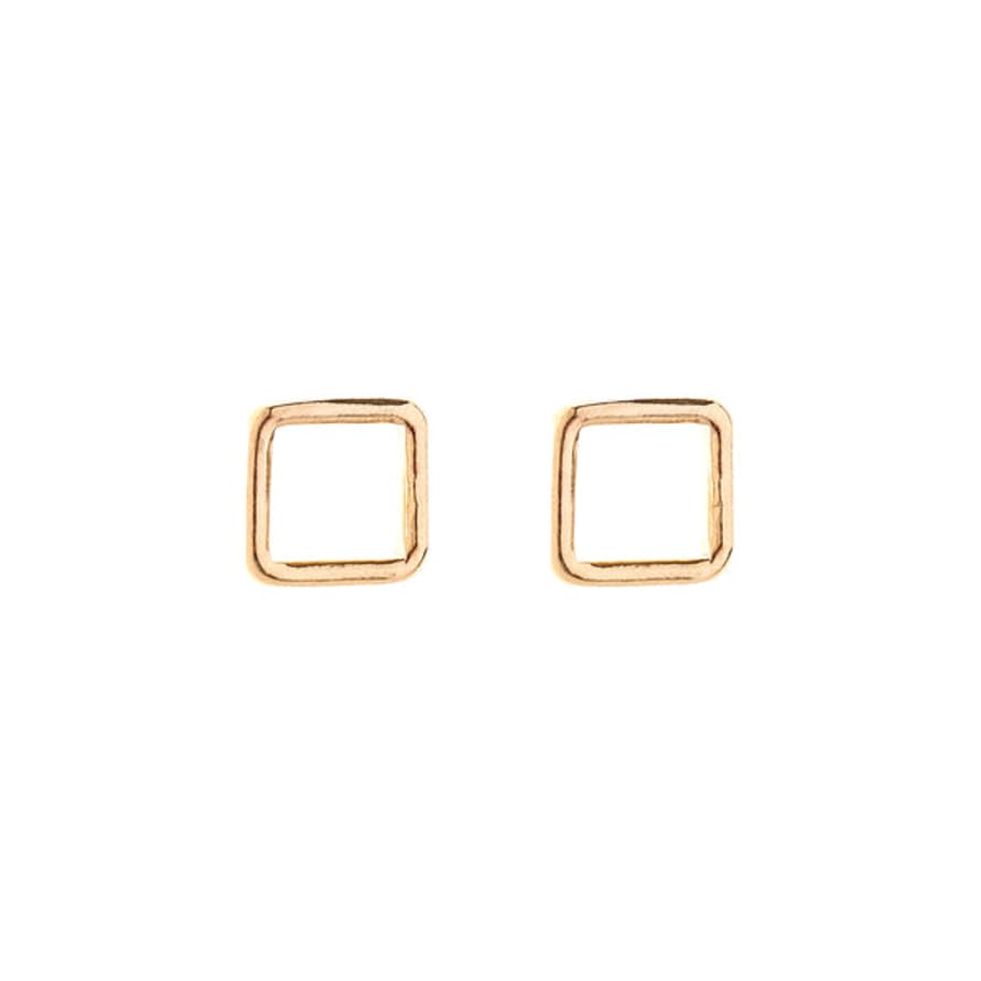 Renné Jewellery 18 Carat Gold Plated Squink Studs