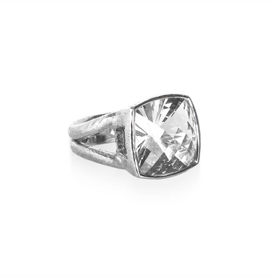 Renné Jewellery Clear Quartz Iris Ring