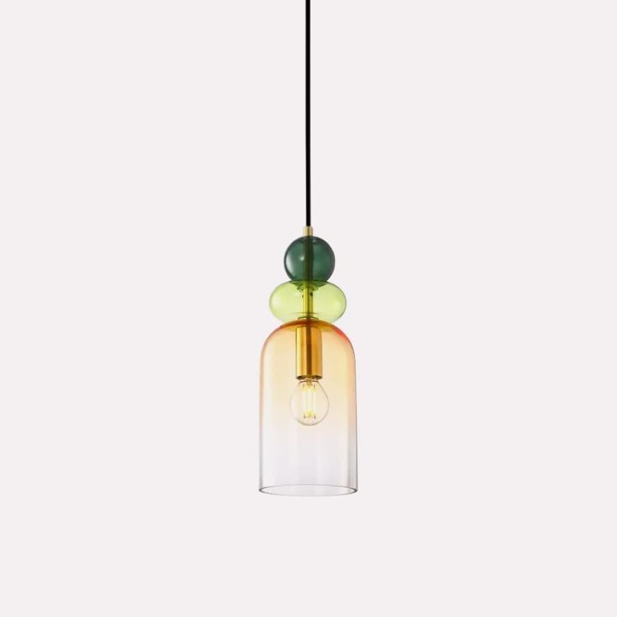 Ixia Tortona D10 Coloured Glass Pendant Lamp 10cm