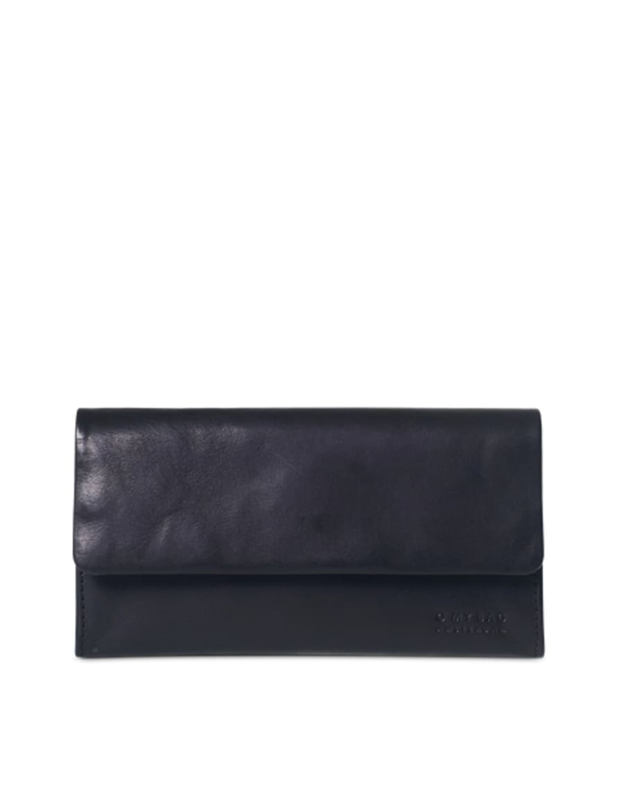 O My Bag  Pau's Black Stromboli Leather Pouch Wallet