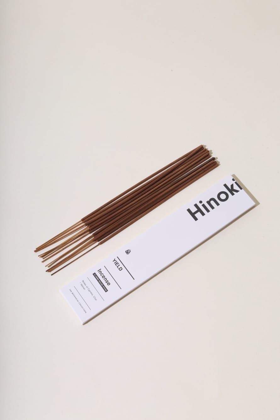 Yield Hinoki Incense - Cedar, Char & Vetiver.