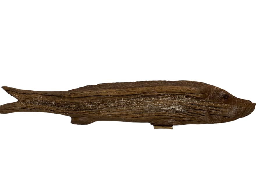 Botanical Boys Driftwood Hand Carved Fish - M (1209)