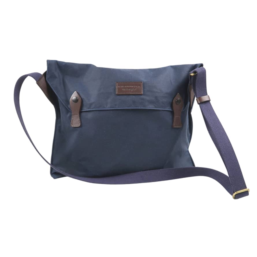 Taylor Kent Musette - Waxed Cotton Bag - Navy