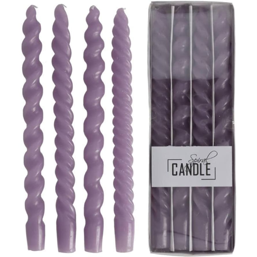 Kersten Purple Spiral Candle