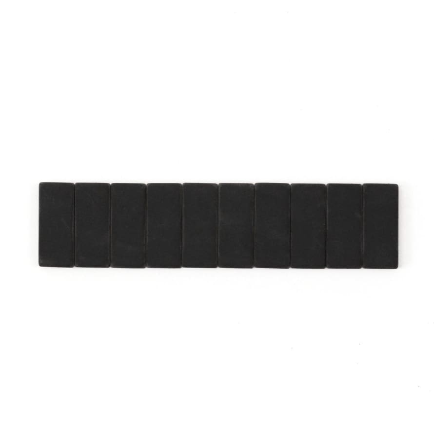 BLACKWING Replacement Erasers Black (x10)