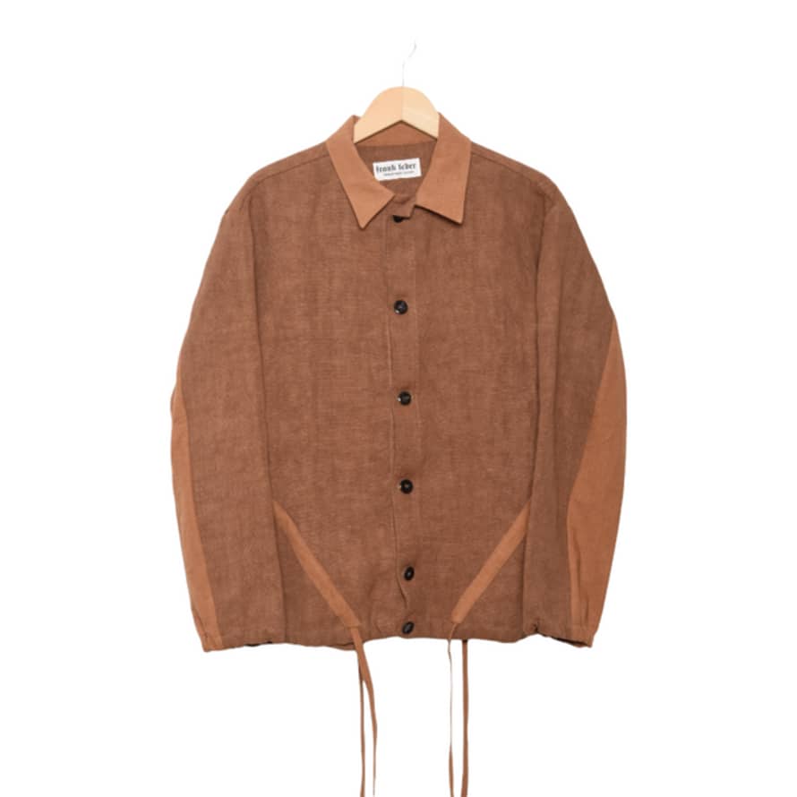 Frank Leder  Mixed Vintage Fabric Jacket Mix Brown