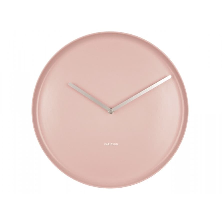 Karlsson Faded Pink 35cm Plate Wall Clock