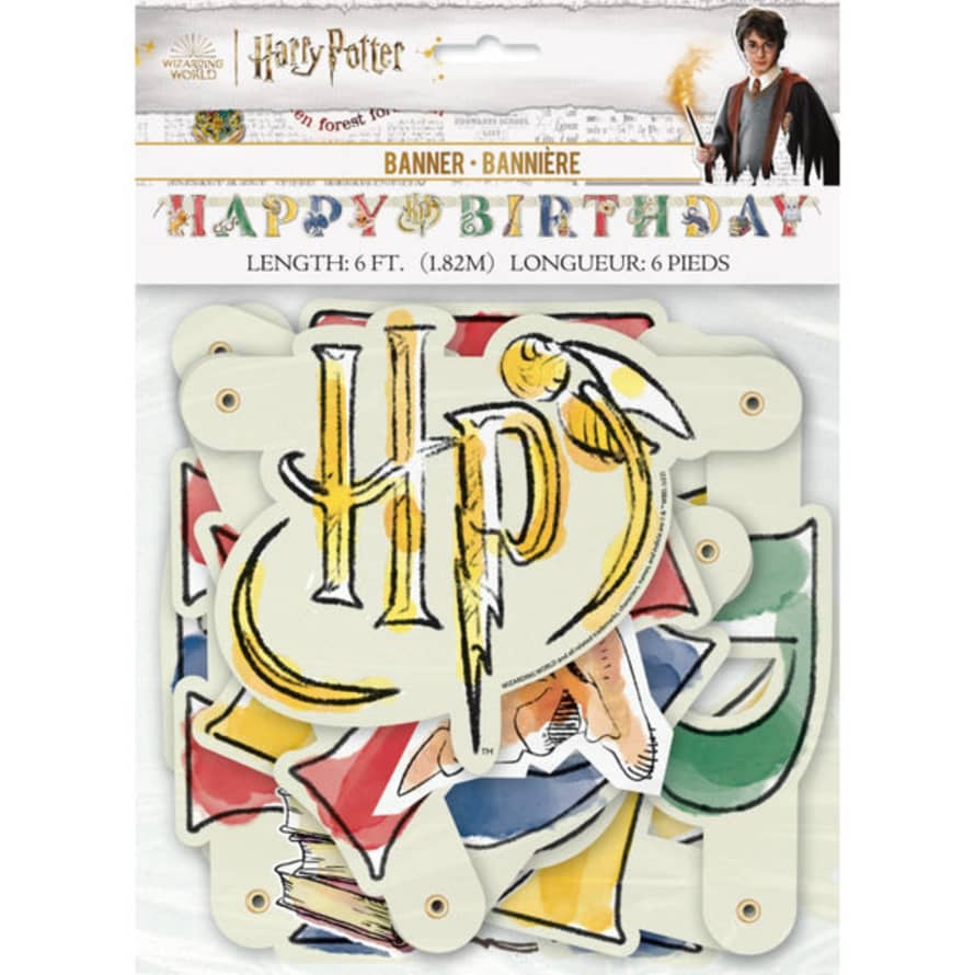 Unique Banner 182 Cm Happy Birthday Harry Potter