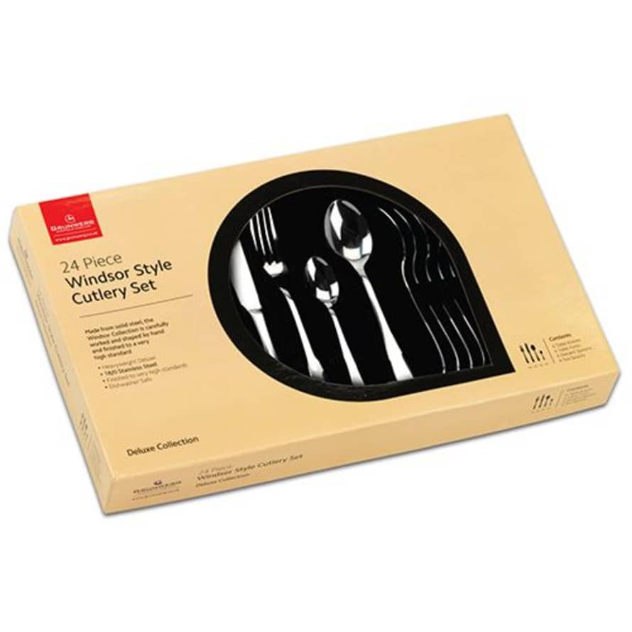 I Grunwerg Windsor 24 Piece Boxed Cutlery Set