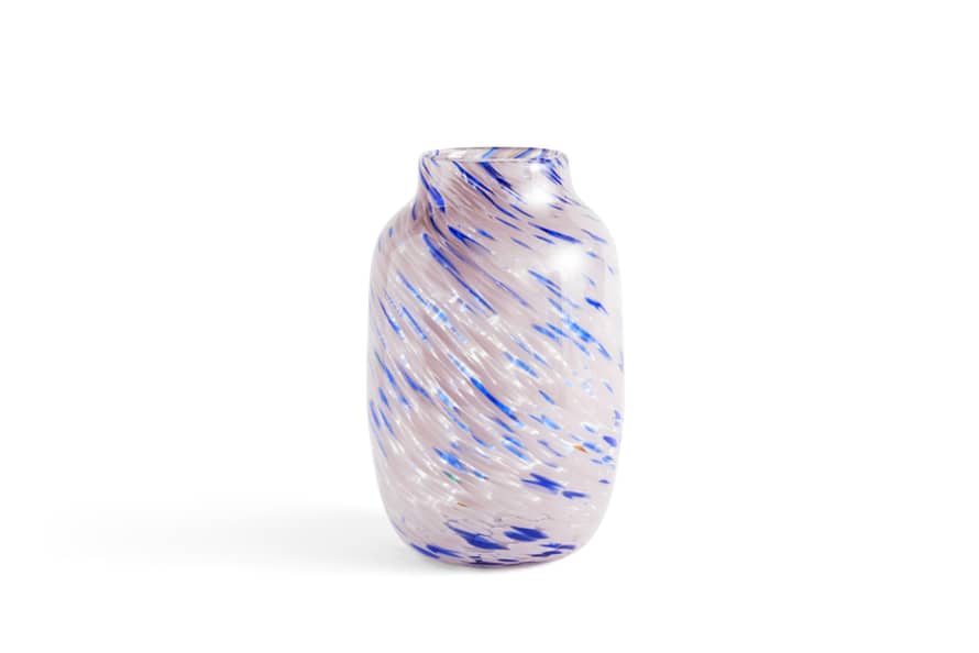 HAY Pink and Blue Round Splash Vase 