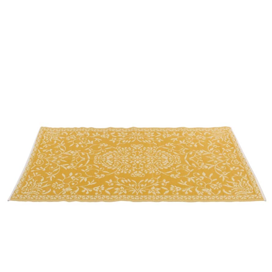 Fantastik Mustard Lace Rug – 120 X 180 Cm