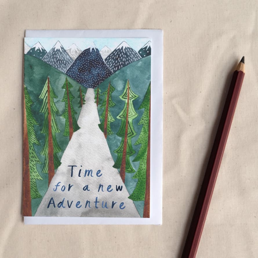 Hattie Buckwell Time for a New Adventure Greetings Card