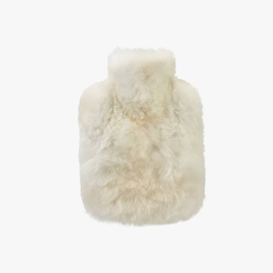 Weich Couture Alpaca Alpaca Fur Hot Water Bottle Calmo 1.8L - Offwhite Beige