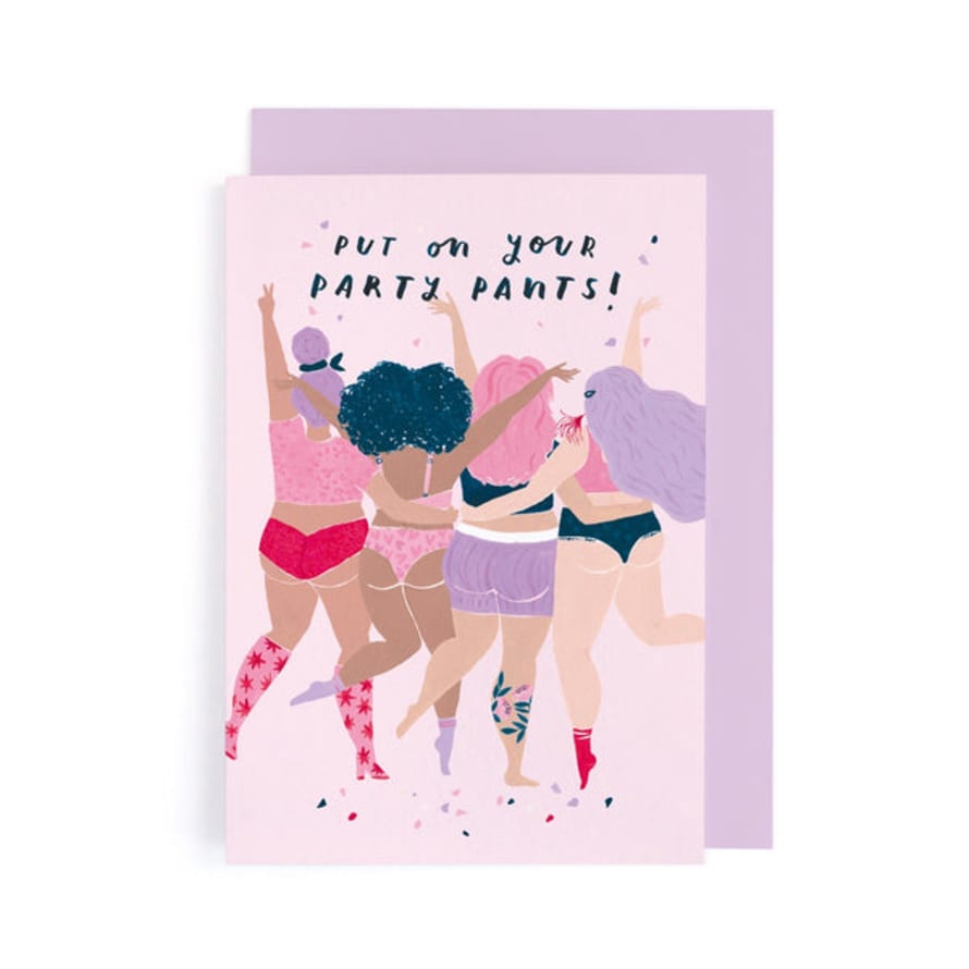 Sister Paper Co Party Pants Illustrated Birthday Card