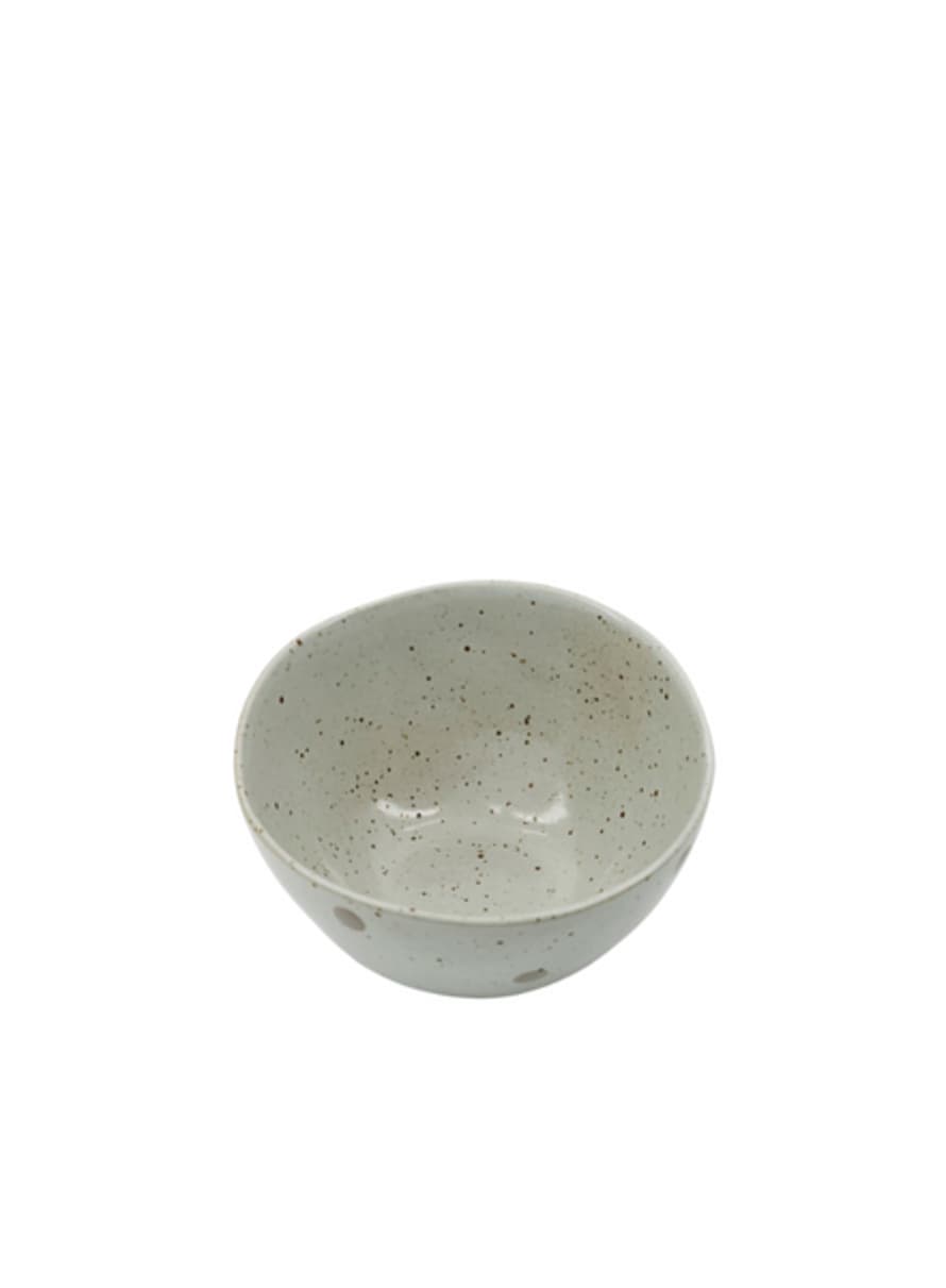 House Doctor Medium White Bowl With Dots From