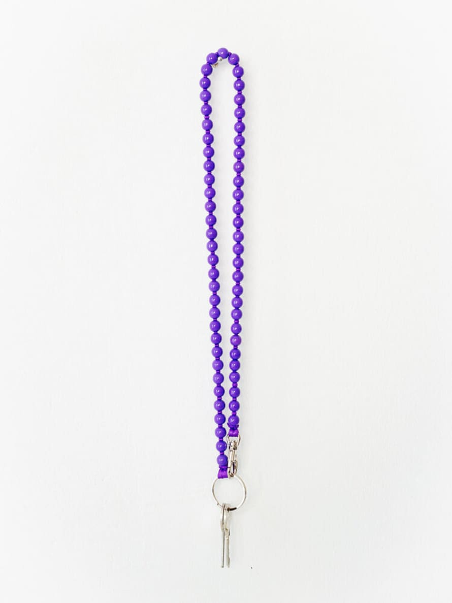 Ina Seifart  Purple Perlen Keyholder