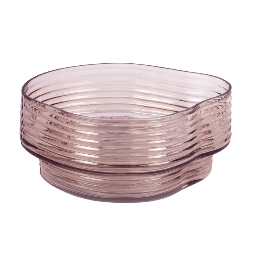 Present Time Wave Bowl - Faded Pink